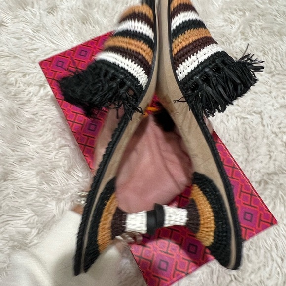 Tory Burch Eleanor Raffia Kitten Heel Sandals - Size 8 - NEW - Picture 6 of 7